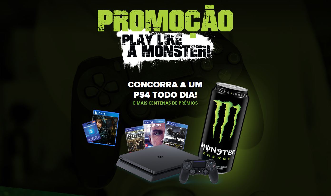 Play Like a Monster: Promoção dá um PS4 por dia e mais prêmios!